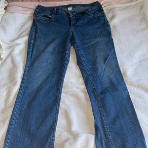 Boot cut dark wash jeans